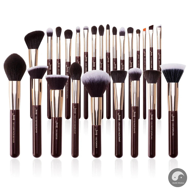 Perfect 25pcs Professional Makeup Brushes set Make up Brush Tools kit Foundation set Powder Blushes Beauty Pearl White T215-Health Wisdom™