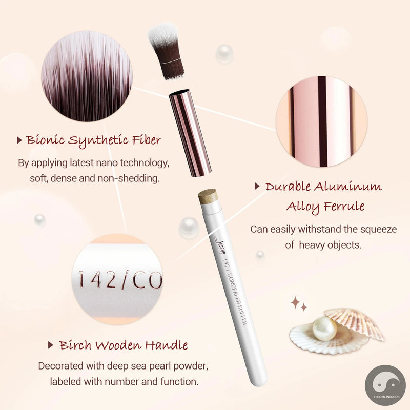 Perfect 25pcs Professional Makeup Brushes set Make up Brush Tools kit Foundation set Powder Blushes Beauty Pearl White T215-Health Wisdom™