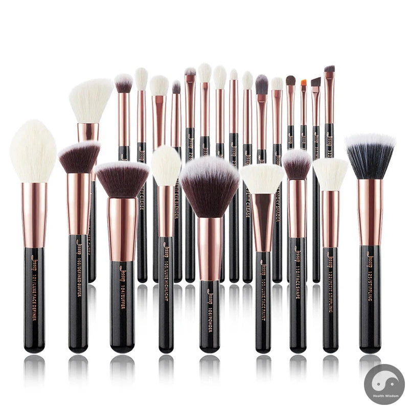 Perfect 25pcs Professional Makeup Brushes set Make up Brush Tools kit Foundation set Powder Blushes Beauty Pearl White T215-Health Wisdom™