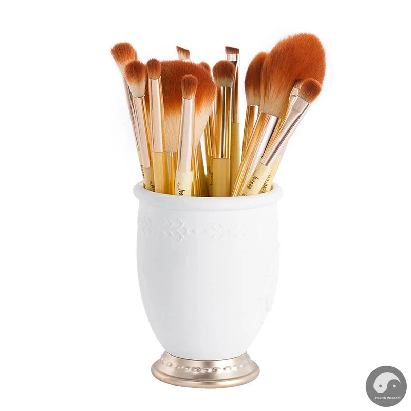 Perfect Beauty 15pcs Bamboo Professional Makeup Brushes brush Set Make up Tools kit Foundation Powder cosmetics-Health Wisdom™