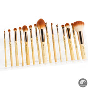Perfect Beauty 15pcs Bamboo Professional Makeup Brushes brush Set Make up Tools kit Foundation Powder cosmetics-Health Wisdom™