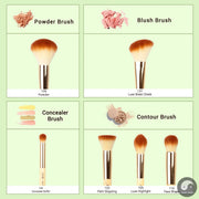 Perfect Brand 6pcs Bamboo Professional Makeup Brushes Sets Beauty Tools Make up Brush kit Buffer Paint Cheek Highlight Powder-Health Wisdom™