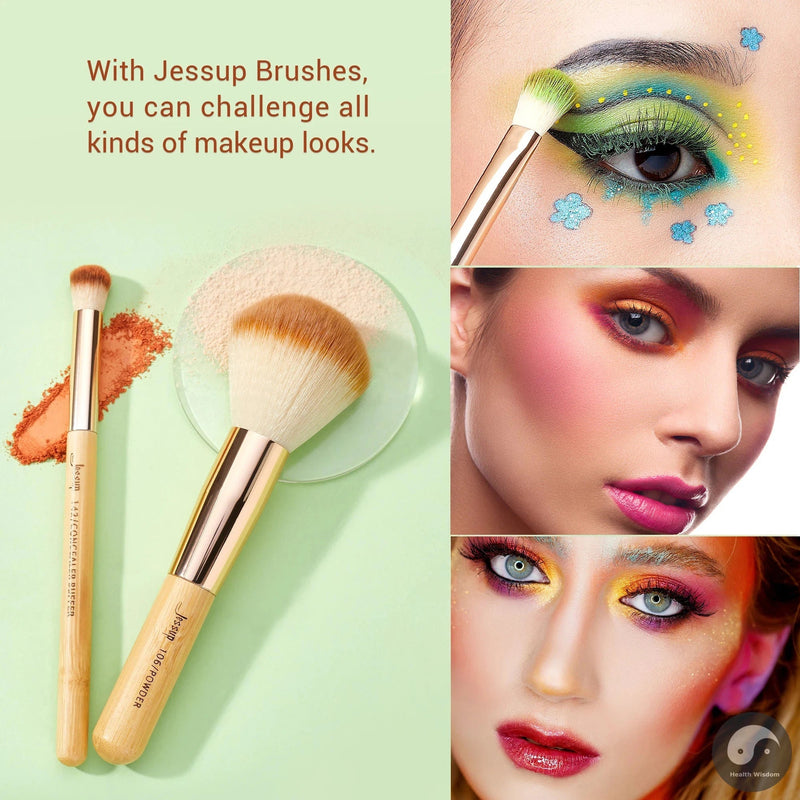 Perfect Brand 6pcs Bamboo Professional Makeup Brushes Sets Beauty Tools Make up Brush kit Buffer Paint Cheek Highlight Powder-Health Wisdom™