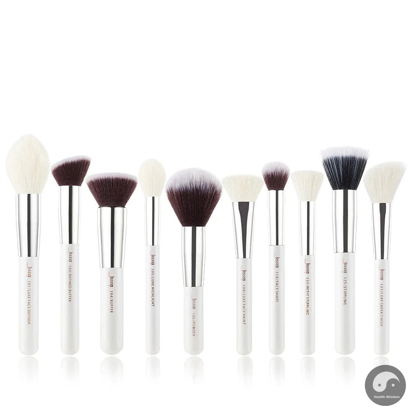 Perfect Brushes Face Makeup Brushes Set 10pcs Cosmetic Make Up Brush Contour Powder Blush Makeup Brushes Set-Health Wisdom™