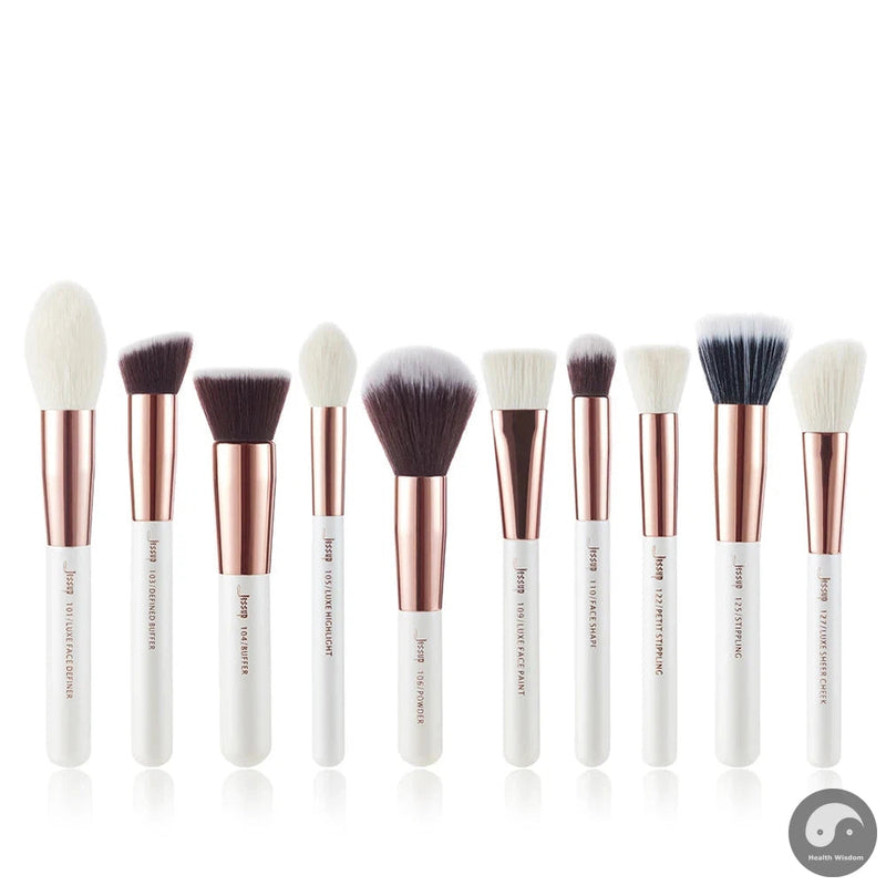 Perfect Brushes Face Makeup Brushes Set 10pcs Cosmetic Make Up Brush Contour Powder Blush Makeup Brushes Set-Health Wisdom™