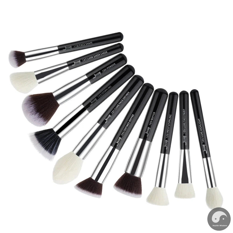 Perfect Brushes Face Makeup Brushes Set 10pcs Cosmetic Make Up Brush Contour Powder Blush Makeup Brushes Set-Health Wisdom™