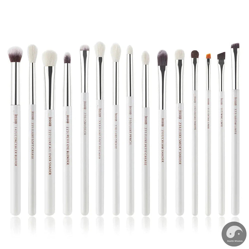 Perfect Eye Brushes Set 15pcs Makeup brush, Natural Synthetic,Eyeshadow Brush,Eyeliner Blending Eyebrow Concealer T284-Health Wisdom™