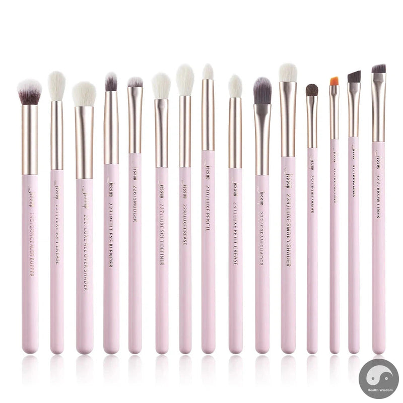Perfect Eye Brushes Set 15pcs Makeup brush, Natural Synthetic,Eyeshadow Brush,Eyeliner Blending Eyebrow Concealer T284-Health Wisdom™