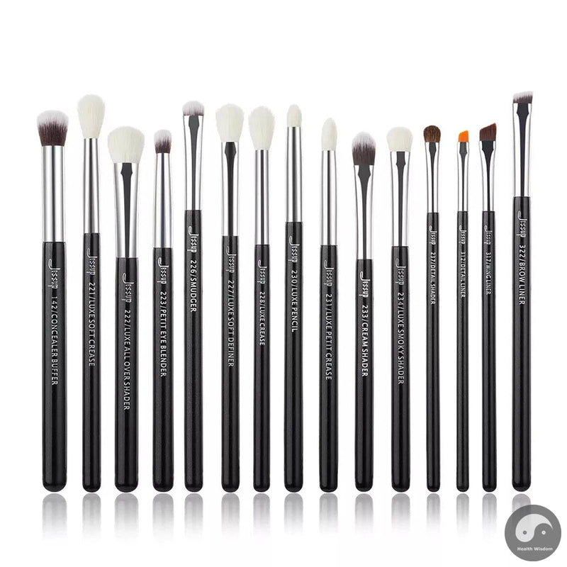 Perfect Eye Brushes Set 15pcs Makeup brush, Natural Synthetic,Eyeshadow Brush,Eyeliner Blending Eyebrow Concealer T284-Health Wisdom™