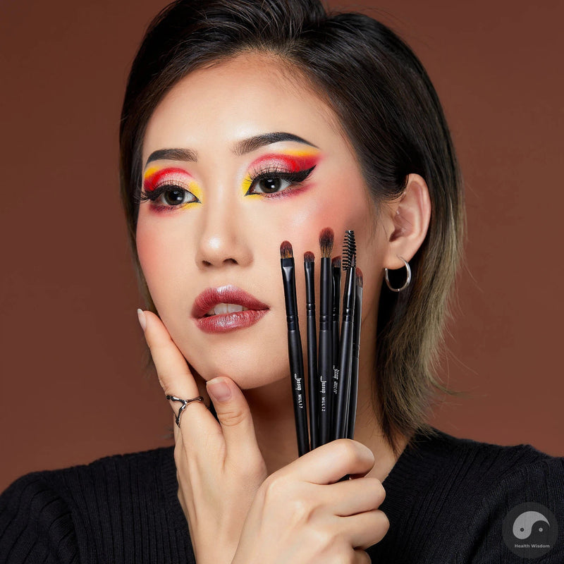 Perfect Eye Brushes set,13/ 16pcs Makeup Brushes, Synthetic Precision Eyebrow Brush Eyeshadow Blending Concealer Eyeliner T272-Health Wisdom™