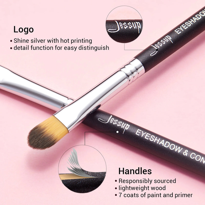 Perfect Eye Makeup Brushes Set 10pcs Synthetic Hair Eyeshadow Blending Eyeliner Lash Spoolie Eyebrow Brush Kits Gift Box T315-Health Wisdom™