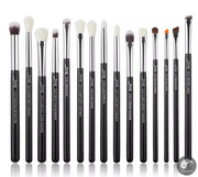 Perfect Eye Makeup Brushes Set 15pcs Precise Eyeshadow Brush Eyebrow EyeLiner Blending Concealer Natural Synthetic Black T177-Health Wisdom™