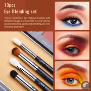 Perfect Eye Makeup Brushes set Professional Eye Blending Brush Synthetic Blends Shadow Crease Pencil Smoky T338-Health Wisdom™