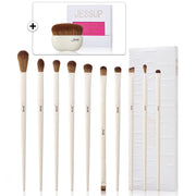 Perfect Eye Makeup Brushes set,10pcs-14PCS Eyeshadow brushes set Eyebrow Eyeliner Blending Concealer Highlighter Brush Light Grey-Health Wisdom™