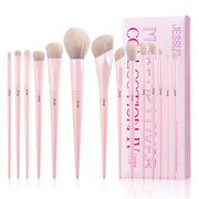 Perfect Eye Makeup Brushes set,10pcs-14PCS Eyeshadow brushes set Eyebrow Eyeliner Blending Concealer Highlighter Brush Light Grey-Health Wisdom™