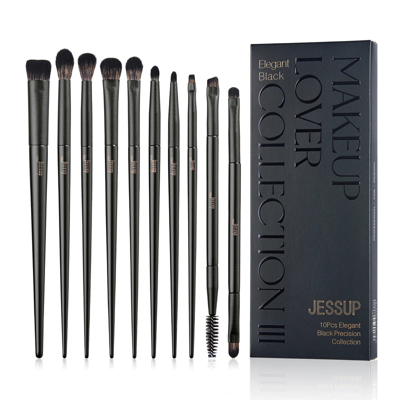Perfect Eye Makeup Brushes set,10pcs-14PCS Eyeshadow brushes set Eyebrow Eyeliner Blending Concealer Highlighter Brush Light Grey-Health Wisdom™