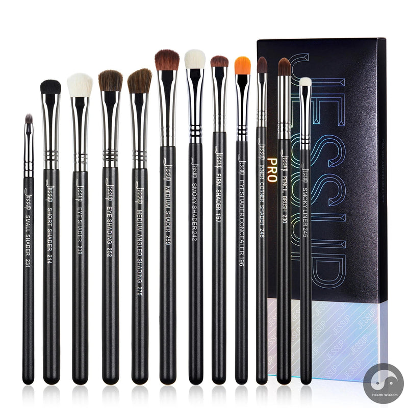 Perfect Eyebrow brushes set,3pcs Pro eyebrow brush,synthetic,brow sculpt/slim flat angled brows brush/precision definer T326-Health Wisdom™