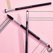 Perfect Eyebrow brushes set,3pcs Pro eyebrow brush,synthetic,brow sculpt/slim flat angled brows brush/precision definer T326-Health Wisdom™