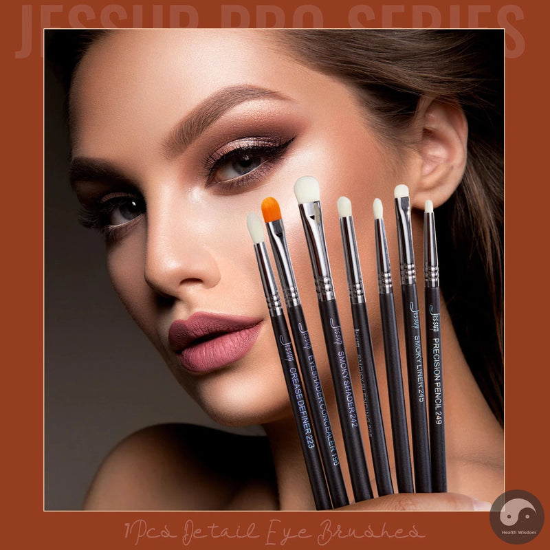 Perfect Eyeshadow Brush Set Eye Makeup Brushes set Synthetic Blending Shader Crease Smoky Concealer Pencil T334-Health Wisdom™