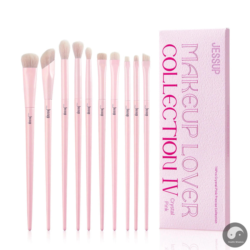 Perfect Eyeshadow Brush Set Pink Eye Makeup Brushes Concealer Brush Premium Vegan Eyeshadow liner Blending Brush for Makeup, T496-Health Wisdom™