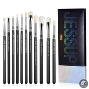 Perfect Eyeshadow Brush set Pro Eye Makeup Brushes set Black Premium Synthetic Eye shading Concealer Blending Brush T339-Health Wisdom™