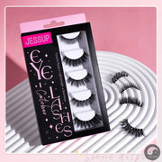 Perfect False Eyelashes,5 Pairs Fake Eyelashes Natural Cat Eye Lash Fluffy Wispy Short Volume Reusable Faux Mink Eyelashes FE502-Health Wisdom™