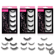 Perfect False Eyelashes,5 Pairs Fake Eyelashes Natural Cat Eye Lash Fluffy Wispy Short Volume Reusable Faux Mink Eyelashes FE502-Health Wisdom™