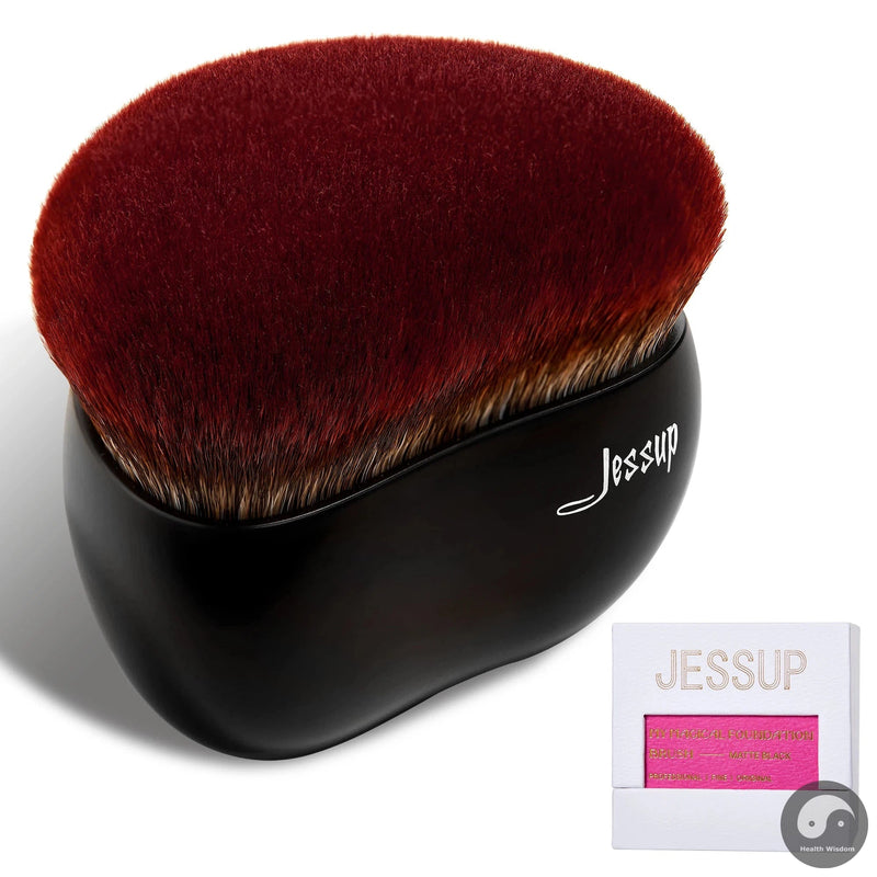 Perfect Foundation Makeup Brush,Multi-tasker Foundation Brush Highlight Contour Blush Buffer Flat Top Smooth Fine Dense SF001-Health Wisdom™