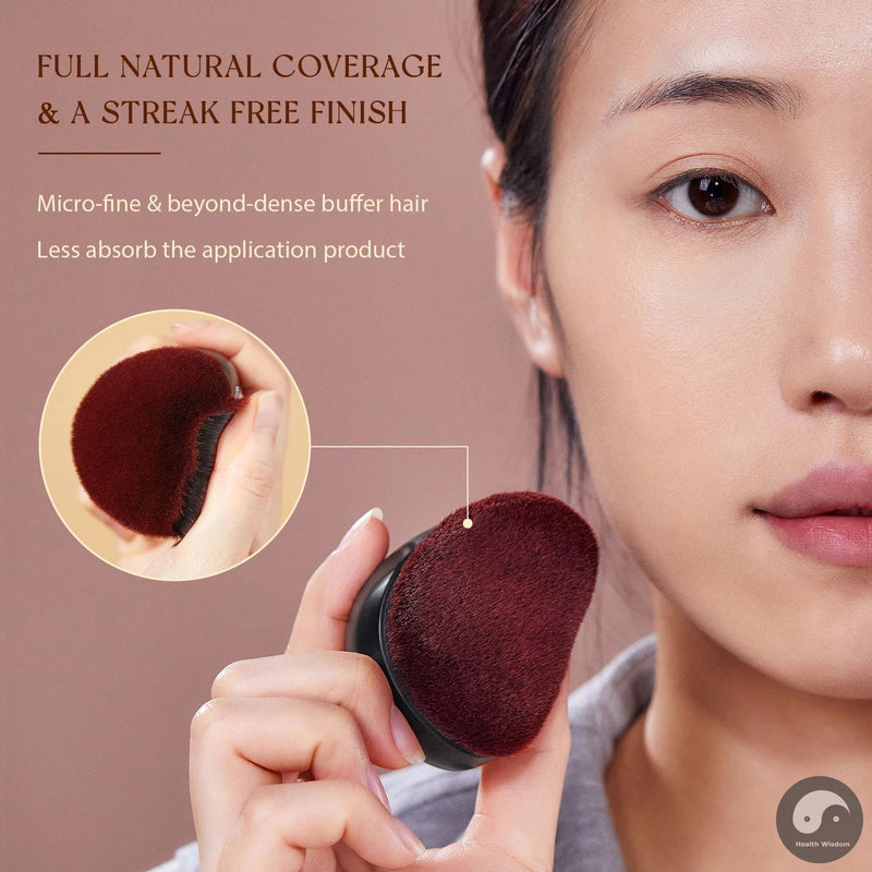 Perfect Foundation Makeup Brush,Multi-tasker Foundation Brush Highlight Contour Blush Buffer Flat Top Smooth Fine Dense SF001-Health Wisdom™