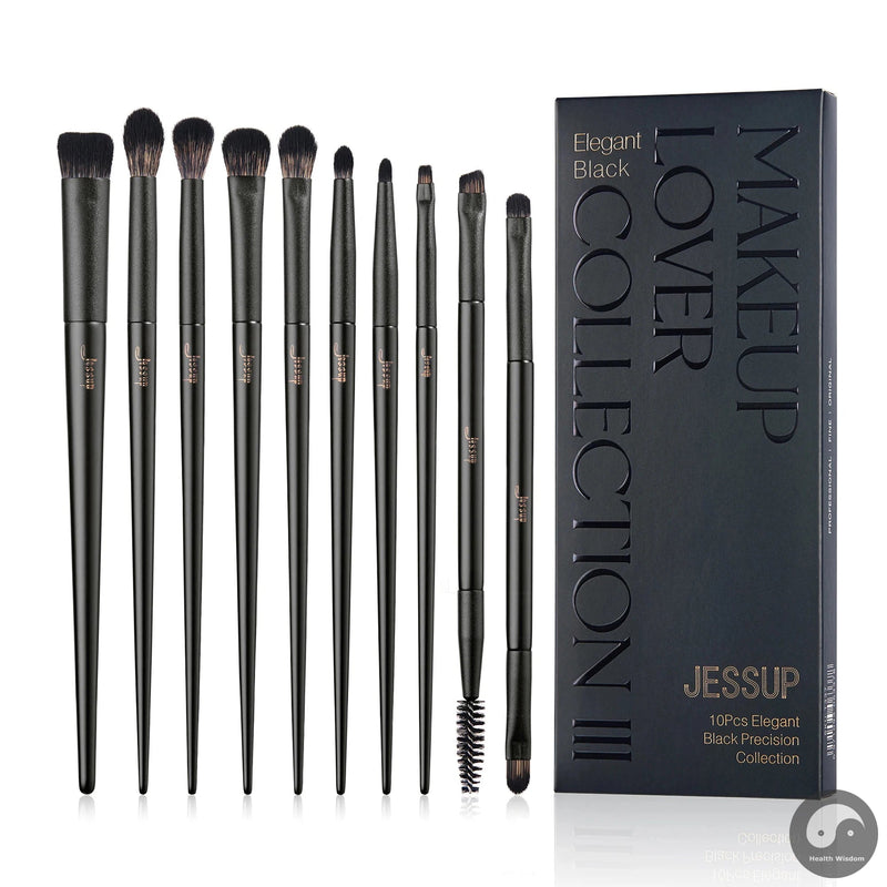 Perfect Makeup Brushes 10-14pc Makeup Brush set Synthetic Foundation Brush Powder Contour Eyeshadow Liner Blending Highlight T329-Health Wisdom™