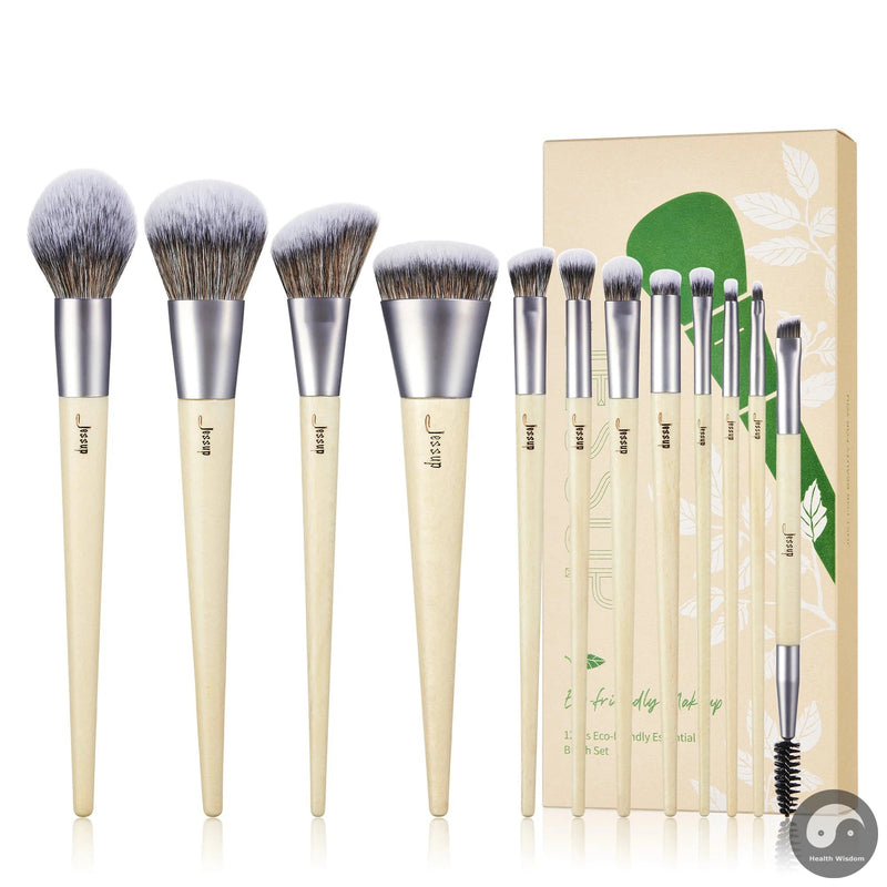 Perfect Makeup Brushes 10-14pc Makeup Brush set Synthetic Foundation Brush Powder Contour Eyeshadow Liner Blending Highlight T329-Health Wisdom™