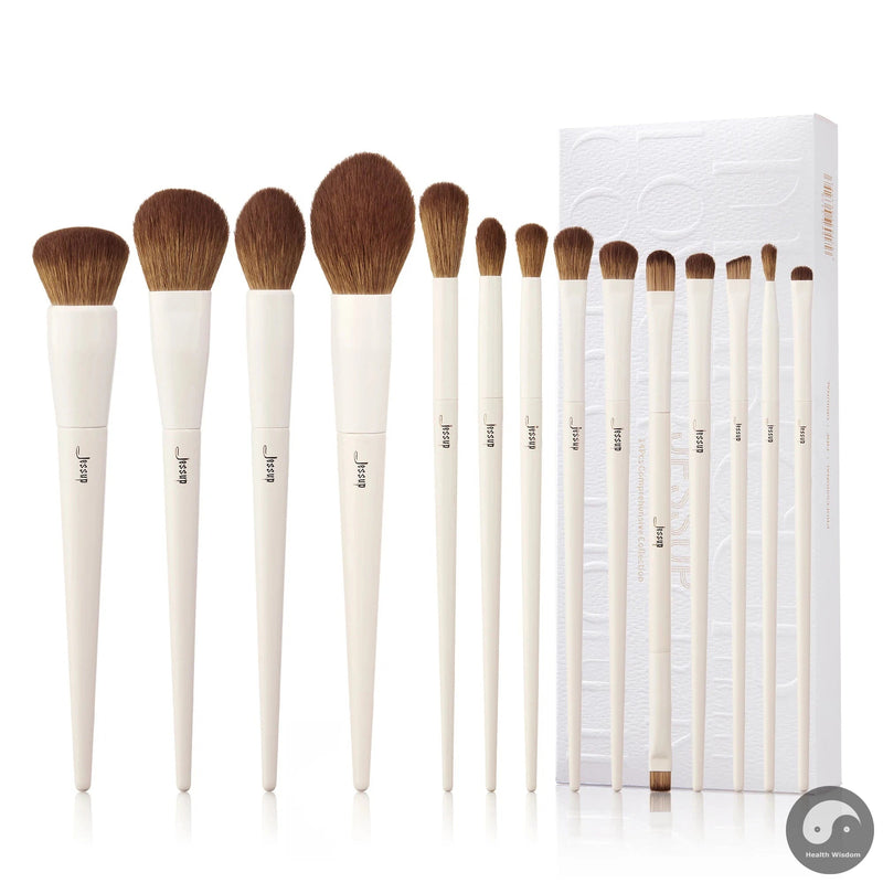 Perfect Makeup Brushes 10-14pc Makeup Brush set Synthetic Foundation Brush Powder Contour Eyeshadow Liner Blending Highlight T329-Health Wisdom™