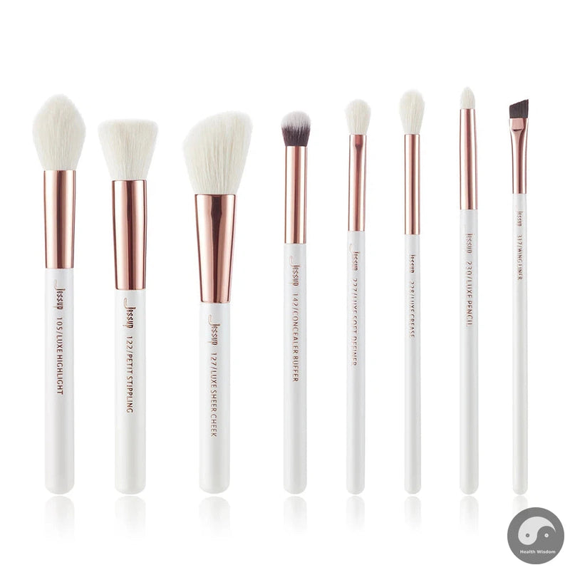 Perfect Makeup Brushes 8pcs Makeup Brushes set Natural-synthetic Foundation Powder Highlighter Blush Eyeshadow Eyeliner-Health Wisdom™