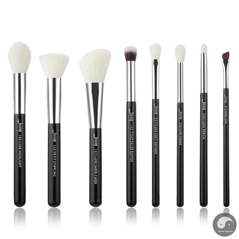 Perfect Makeup Brushes 8pcs Makeup Brushes set Natural-synthetic Foundation Powder Highlighter Blush Eyeshadow Eyeliner-Health Wisdom™