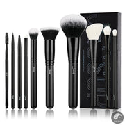 Perfect Makeup Brushes Set 10pcs Makeup Brush Natural-Synthetic Powder Foundation Eyeshadow Eyeliner Concealer Blush Eyebrow T323-Health Wisdom™