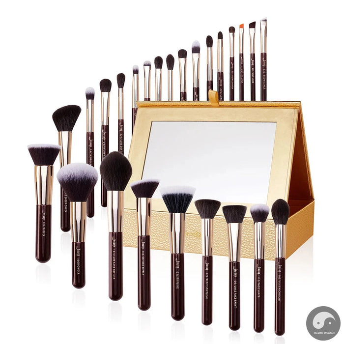 Perfect Makeup Brushes Set 15-25pcs Makeup Brush Eyeshadow Blending Powder Foundation Blusher Concealer Cosmetics Storage Box-Health Wisdom™