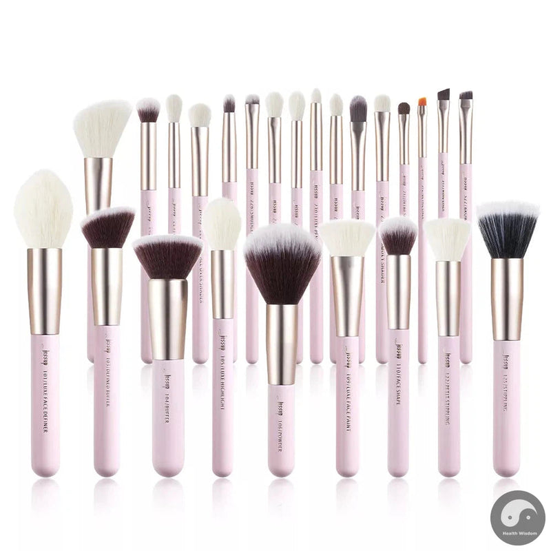 Perfect Makeup Brushes Set 15-25pcs Natural-Synthetic Foundation Powder Highlighter Eyeshadow Brush Pedzle do Makijazu T290-Health Wisdom™