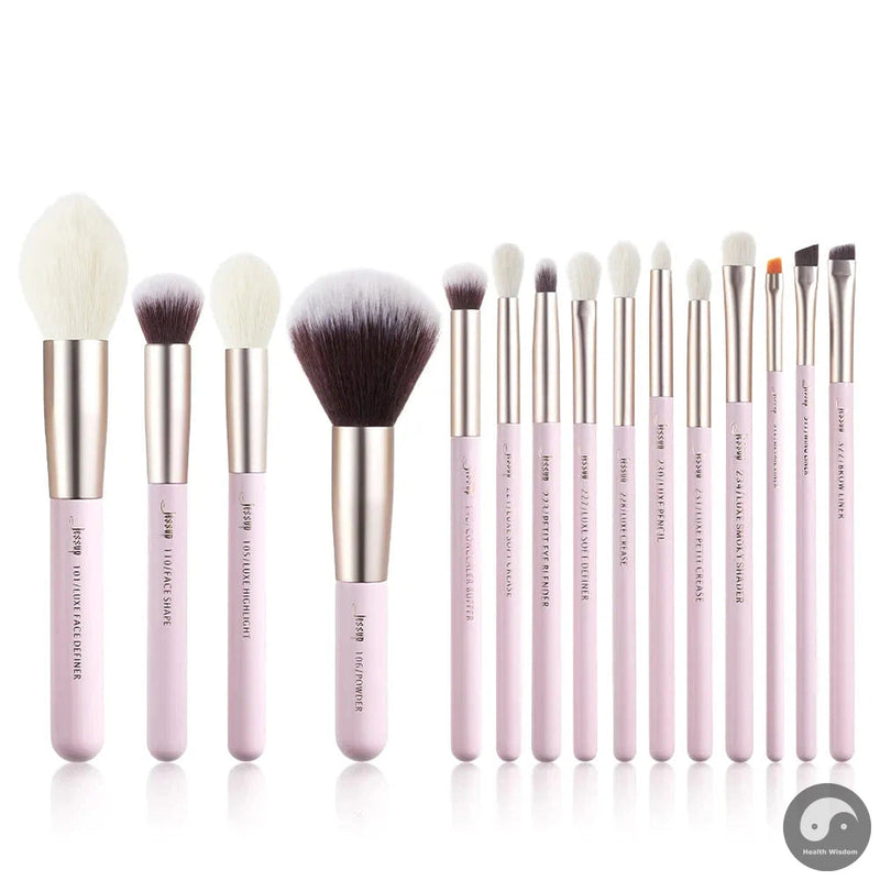 Perfect Makeup Brushes Set 15-25pcs Natural-Synthetic Foundation Powder Highlighter Eyeshadow Brush Pedzle do Makijazu T290-Health Wisdom™