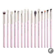 Perfect Makeup Brushes Set 15pcs Eye Brushes set Natural-synthetic Eyeshadow Eyeliner Eyebrow Blending Pearl White T217-Health Wisdom™