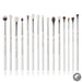 Perfect Makeup Brushes Set 15pcs Make up Brush Tools kit Eye Liner Shader natural-synthetic hair Rose Gold/Black T157-Health Wisdom™