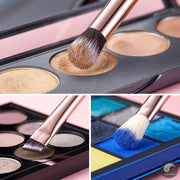Perfect Makeup Brushes Set 15pcs Make up Brush Tools kit Eye Liner Shader natural-synthetic hair Rose Gold/Black T157-Health Wisdom™