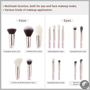 Perfect Makeup Brushes Set 15pcs Professional Makeup Brush Foundation Powder Eyeshadow Blender Liner Blusher Brochas-Health Wisdom™