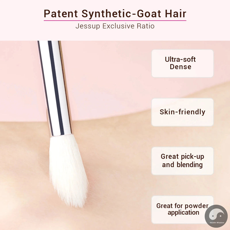 Perfect Makeup Brushes Set 15pcs professional Make up Brush Eyeliner Shader Natural-synthetic Rose-carmin/Silver-Health Wisdom™