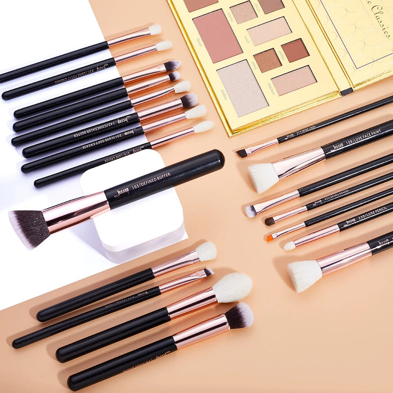 Perfect Makeup Brushes Set 20pcs Make up Brush Foundation Powder Brushes Natural-synthetic Rose Gold /Black Brushes Makeup Kit-Health Wisdom™