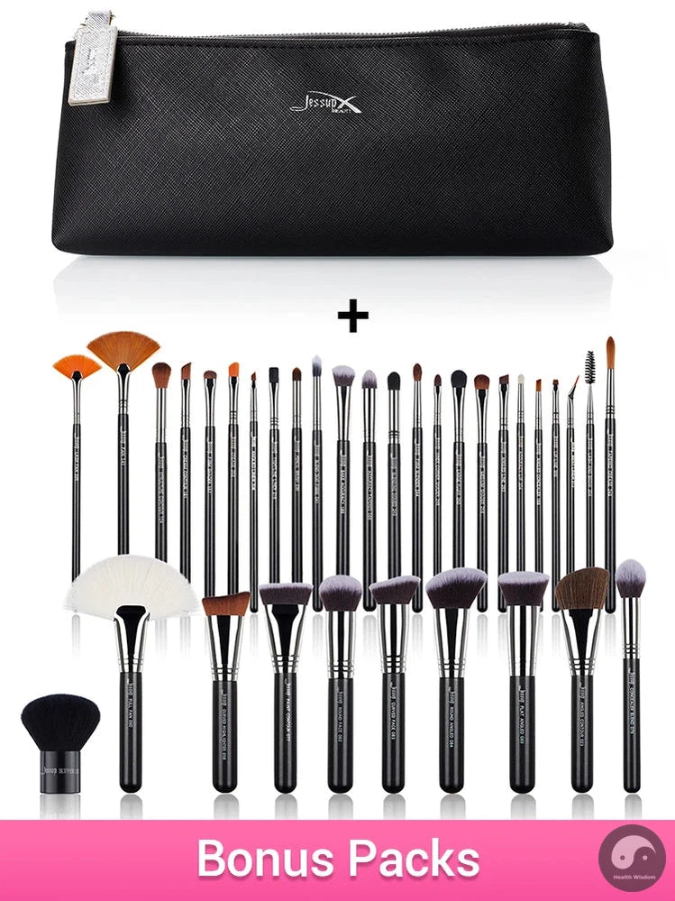 Perfect Makeup Brushes Set 3-34pcs Synthetic Hair Foundation Eyeshadow Powder Brush Contour Blending Concealer Brocha Maquillaje-Health Wisdom™