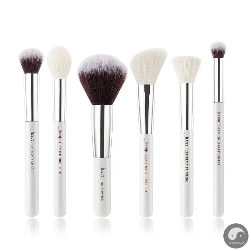 Perfect Makeup Brushes Set 6pcs Makeup Brush Natural-Synthetic Powder Contour Blush Highlighter Blend Concealer Makeup Brush Kits-Health Wisdom™
