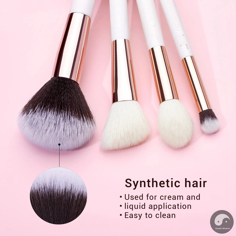 Perfect Makeup Brushes Set 6pcs Makeup Brush Natural-Synthetic Powder Contour Blush Highlighter Blend Concealer Makeup Brush Kits-Health Wisdom™