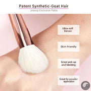 Perfect Makeup Brushes Set 6pcs Makeup Brush Natural-Synthetic Powder Contour Blush Highlighter Blend Concealer Makeup Brush Kits-Health Wisdom™