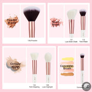Perfect Makeup Brushes Set 6pcs Makeup Brush Natural-Synthetic Powder Contour Blush Highlighter Blend Concealer Makeup Brush Kits-Health Wisdom™