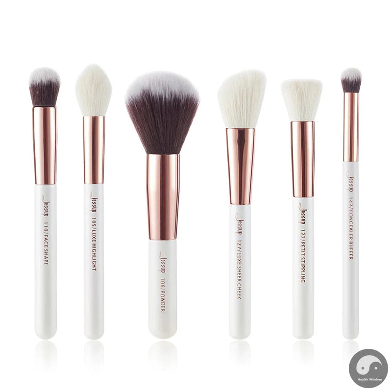 Perfect Makeup Brushes Set 6pcs Makeup Brush Natural-Synthetic Powder Contour Blush Highlighter Blend Concealer Makeup Brush Kits-Health Wisdom™
